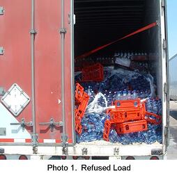 Truck load of products that were damage during shipment